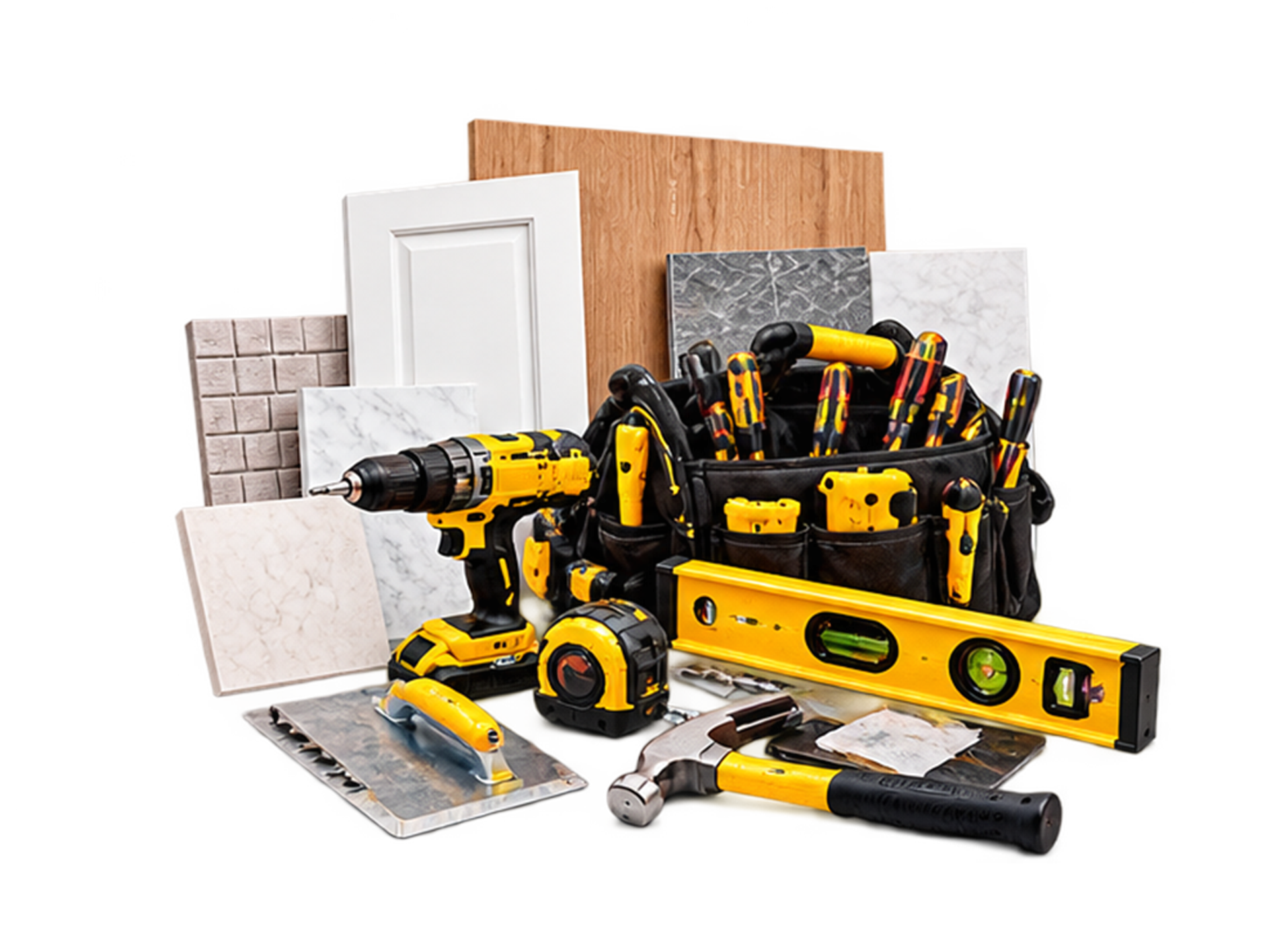 Trim and finishing construction tools